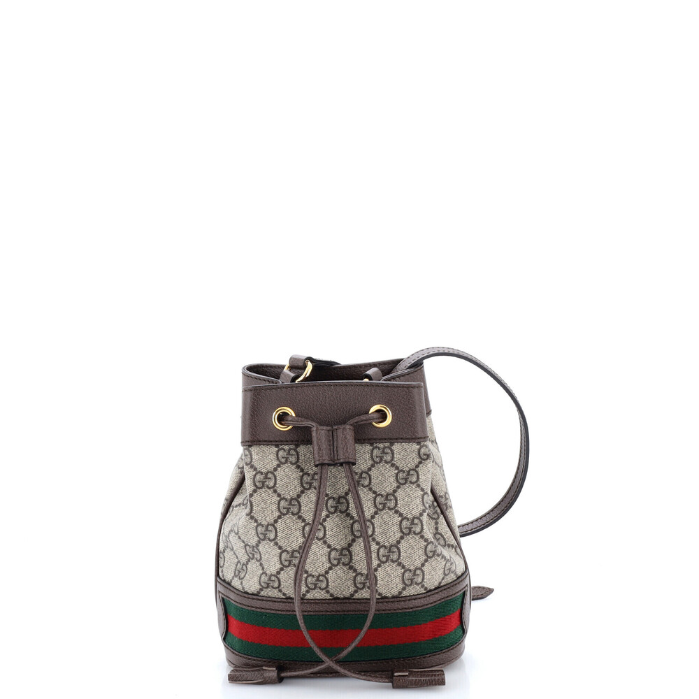 Gucci Mini Ophidia Bucket Bag GG Coated Canvas